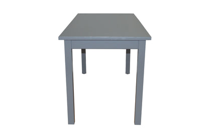 60" Gray Solid Wood Dining Table-3