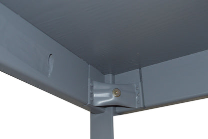 60" Gray Solid Wood Dining Table-4