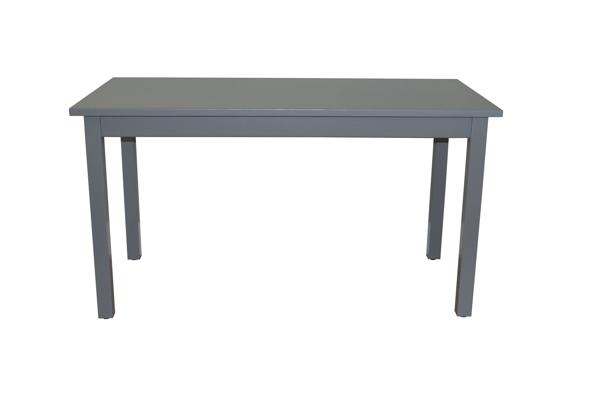 60" Gray Solid Wood Dining Table-6