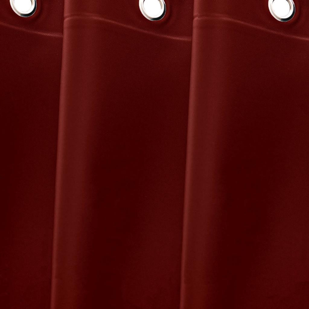 72" Burgundy Vinyl Shower Curtain Liner-4