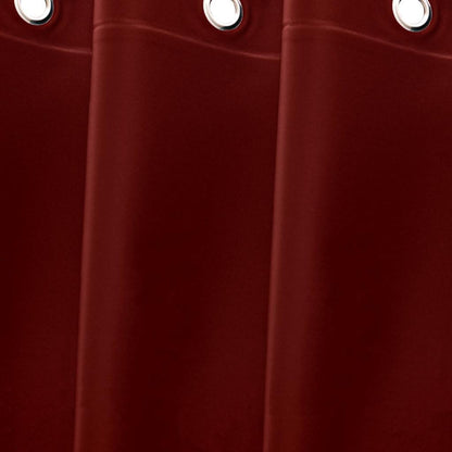 72" Burgundy Vinyl Shower Curtain Liner-4