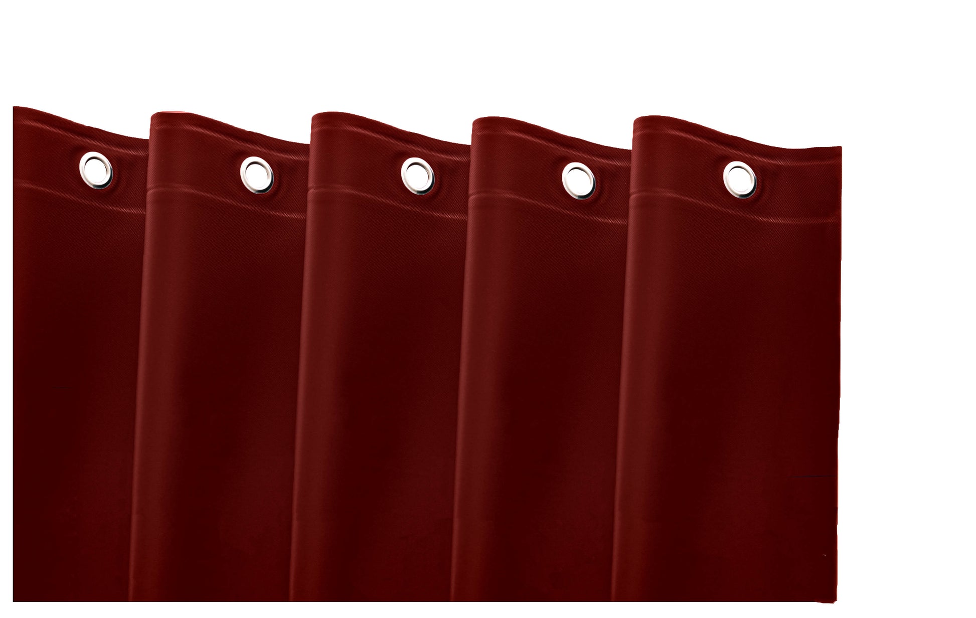 72" Burgundy Vinyl Shower Curtain Liner-0