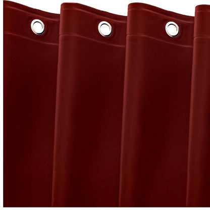 72" Burgundy Vinyl Shower Curtain Liner-2
