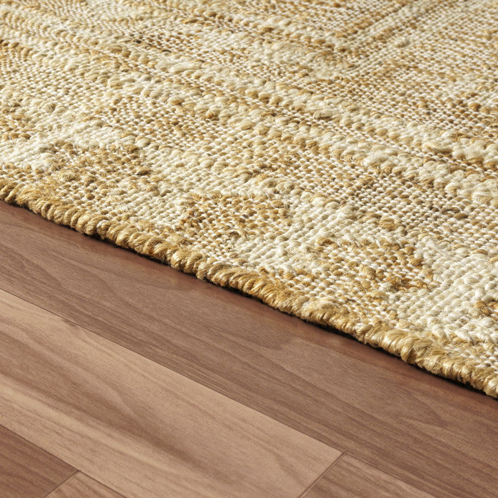 5' X 8' Brown Medallion Hand Woven Area Rug-8