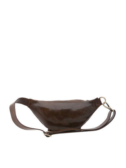 Marsupio da uomo In Vera pelle Made in Italy 30x15x8,5 cm-3