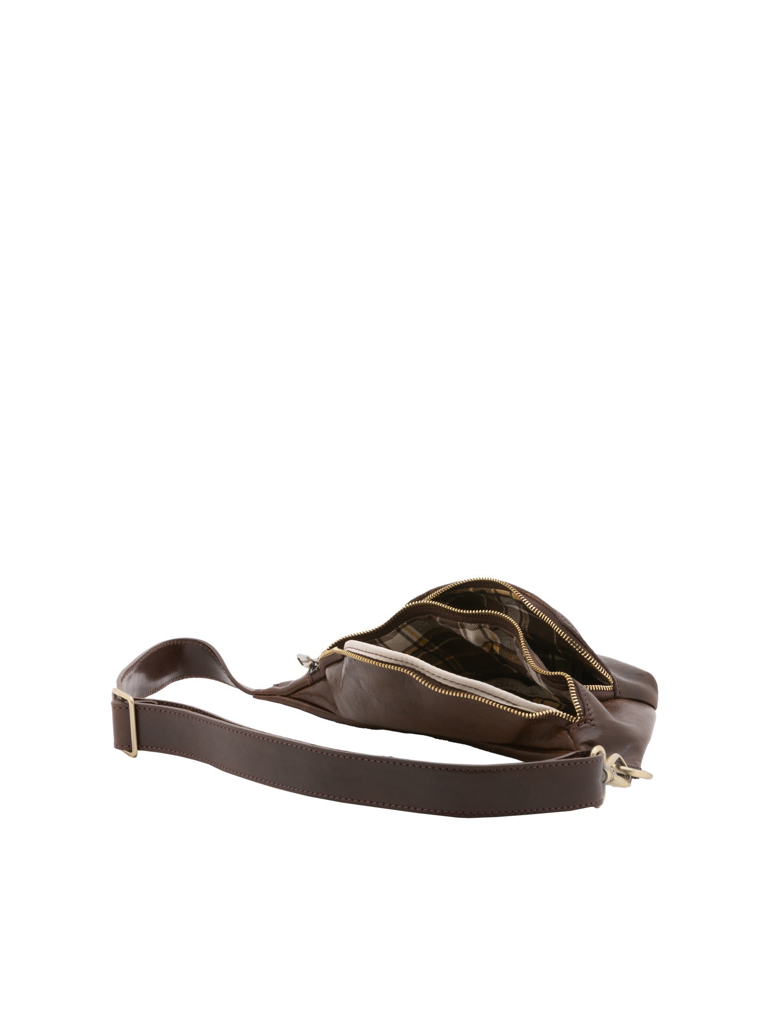 Marsupio da uomo In Vera pelle Made in Italy 37x16,5x10 cm-4
