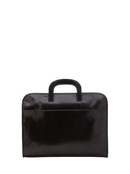 Borsa da lavoro da uomo In Vera pelle Made in Italy 40x30x6 cm-0