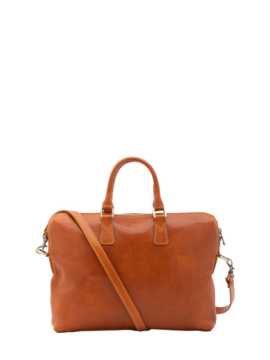 Borsa da lavoro da uomo In Vera pelle Made in Italy 37x27x6 cm-0