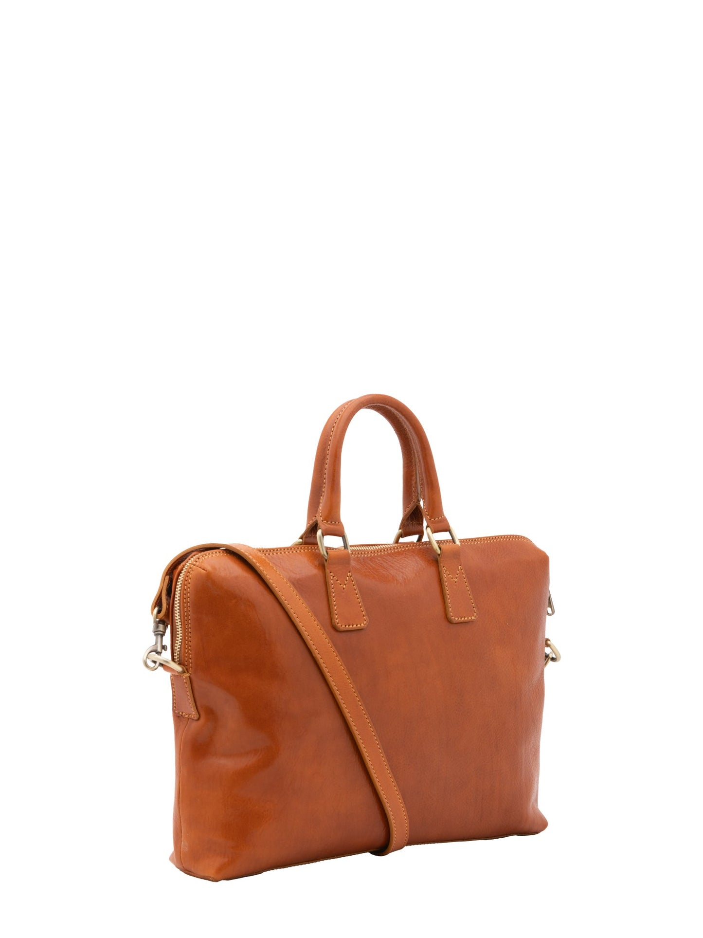 Borsa da lavoro da uomo In Vera pelle Made in Italy 37x27x6 cm-1