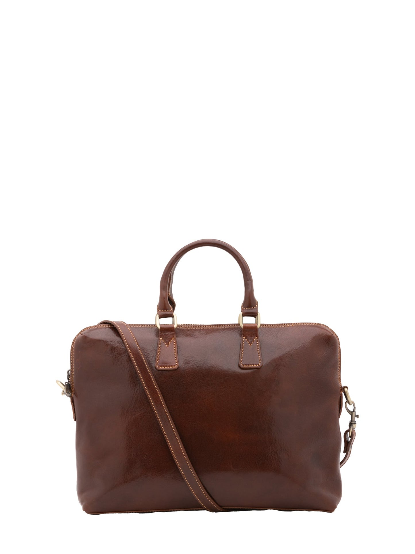 Borsa da lavoro da uomo In Vera pelle Made in Italy 37x27x6 cm-0