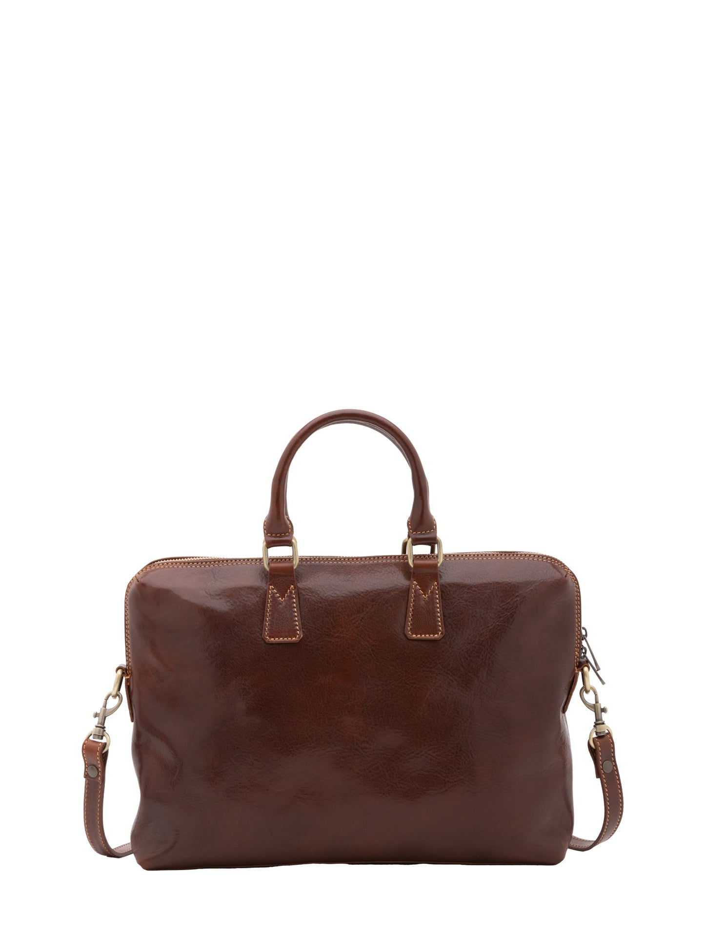 Borsa da lavoro da uomo In Vera pelle Made in Italy 37x27x6 cm-3