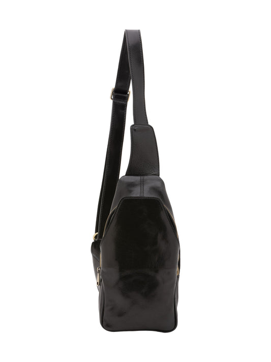 Marsupio da uomo In Vera pelle Made in Italy 33x17x7 cm-0
