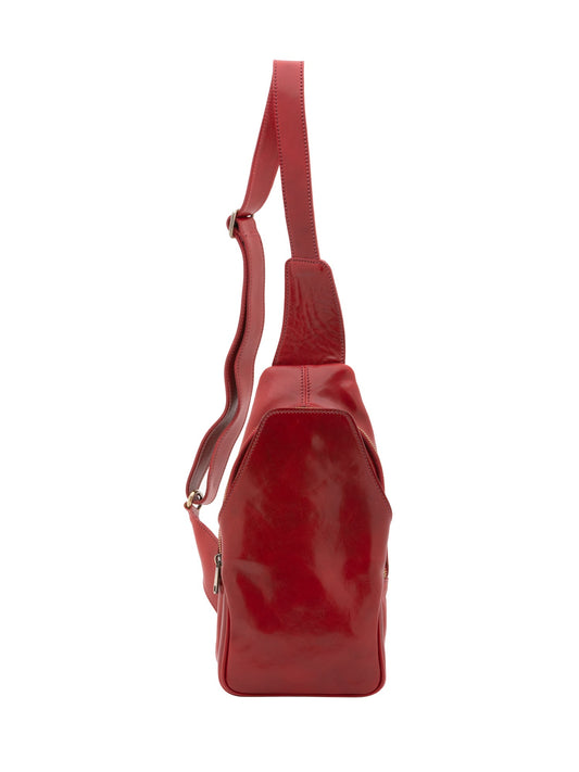 Marsupio da uomo In Vera pelle Made in Italy 33x17x7 cm-0