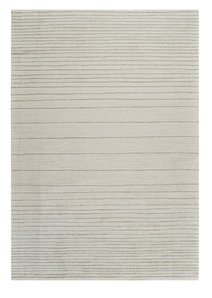 8' X 11' Cream and Beige Abstract Non Skid Area Rug-1