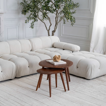 8' X 11' Cream and Beige Abstract Non Skid Area Rug-4