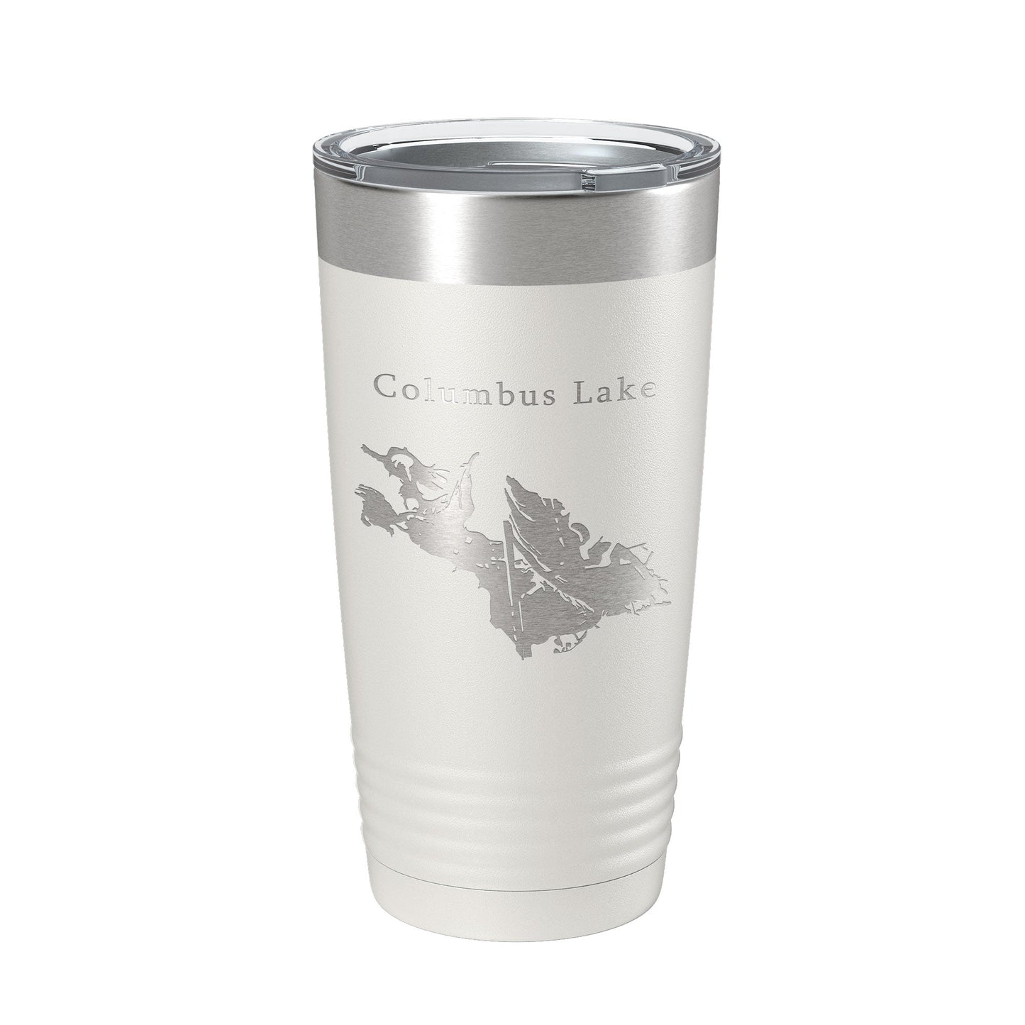 Columbus Lake Map Tumbler Travel Mug Insulated Laser Engraved Coffee Cup Mississippi 20 oz-7