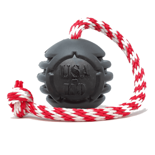USA-K9 Magnum Black Stars and Stripes Ultra-Durable Dog Chew Toy-0