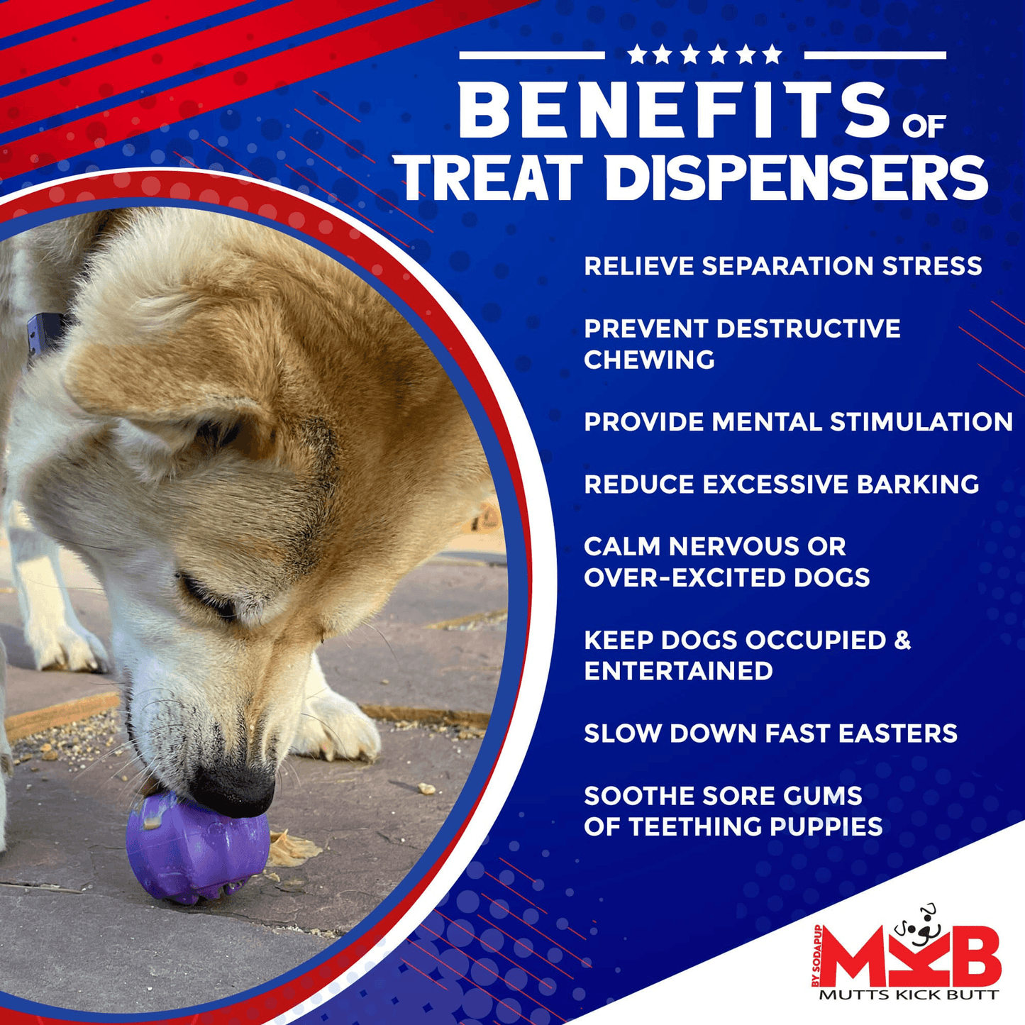 MKB Cross Bones Treat Pocket for Medium Power Chewers-4