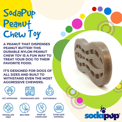 Ultra Durable Nylon Peanut Dog Chew Toy for Aggressive Chewers-3
