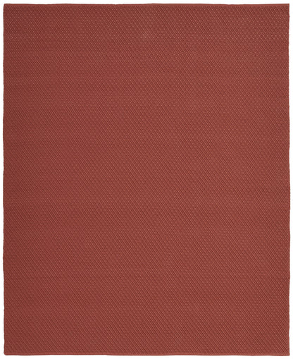 9' X 12' Red Hand Woven Area Rug-4