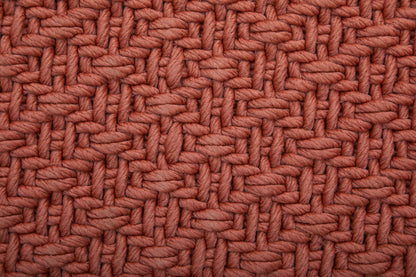 9' X 12' Red Hand Woven Area Rug-6