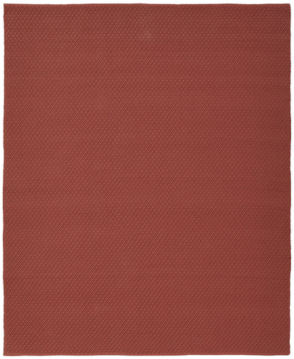 9' X 12' Red Hand Woven Area Rug-3