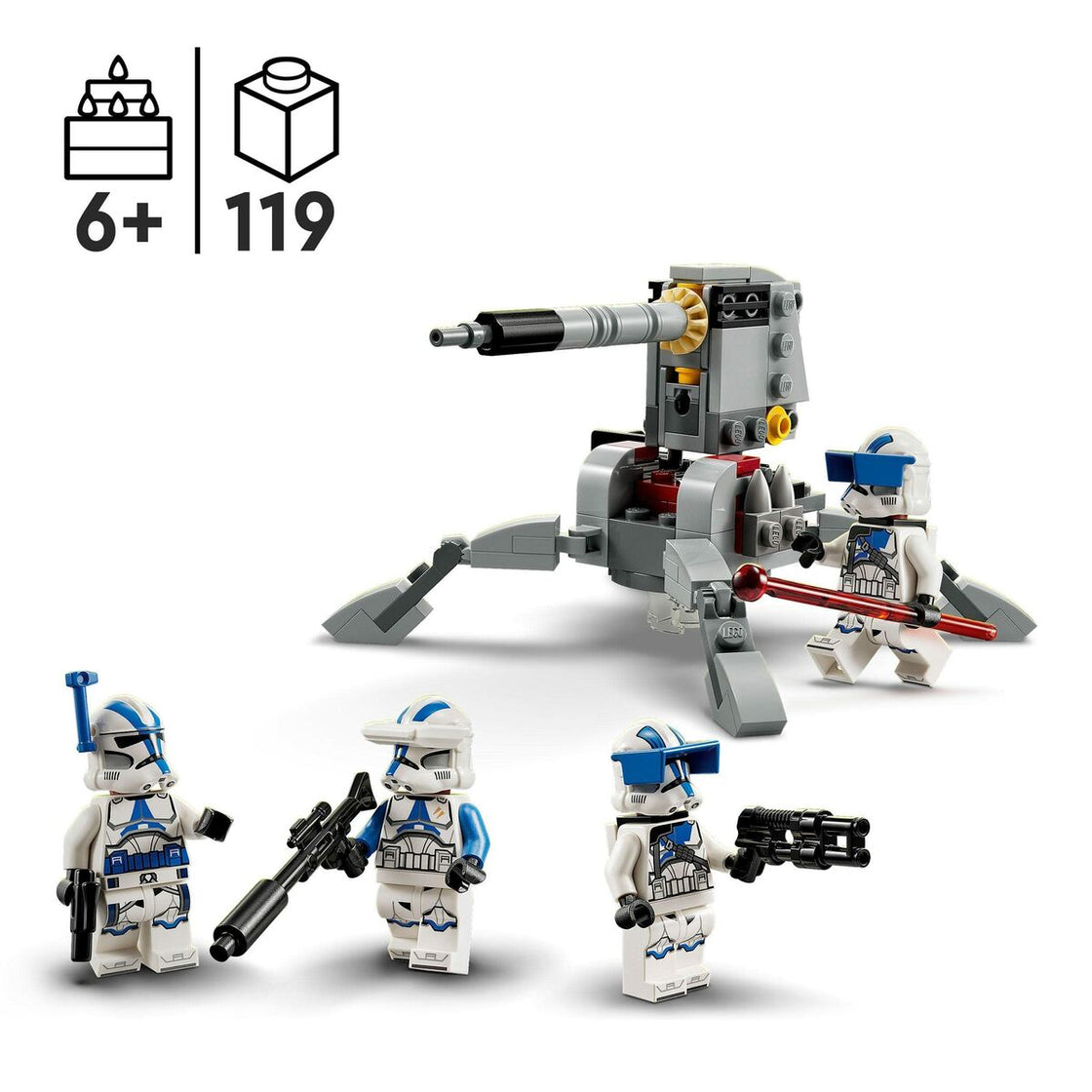 Construction set Lego Star Wars 75345 Fighting Pack of the Troopers Clone of the 501st Legion-7