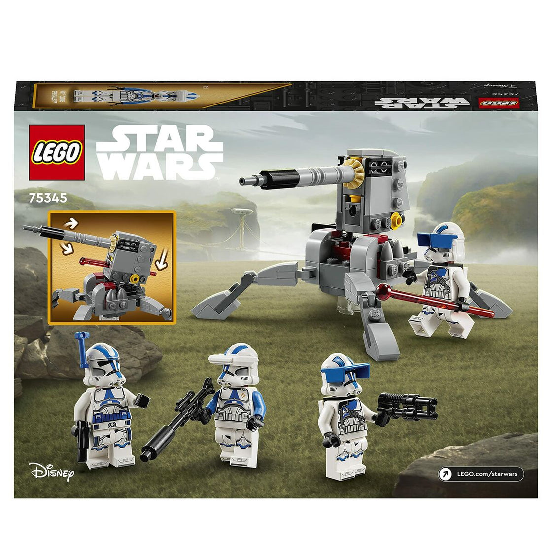 Construction set Lego Star Wars 75345 Fighting Pack of the Troopers Clone of the 501st Legion-2