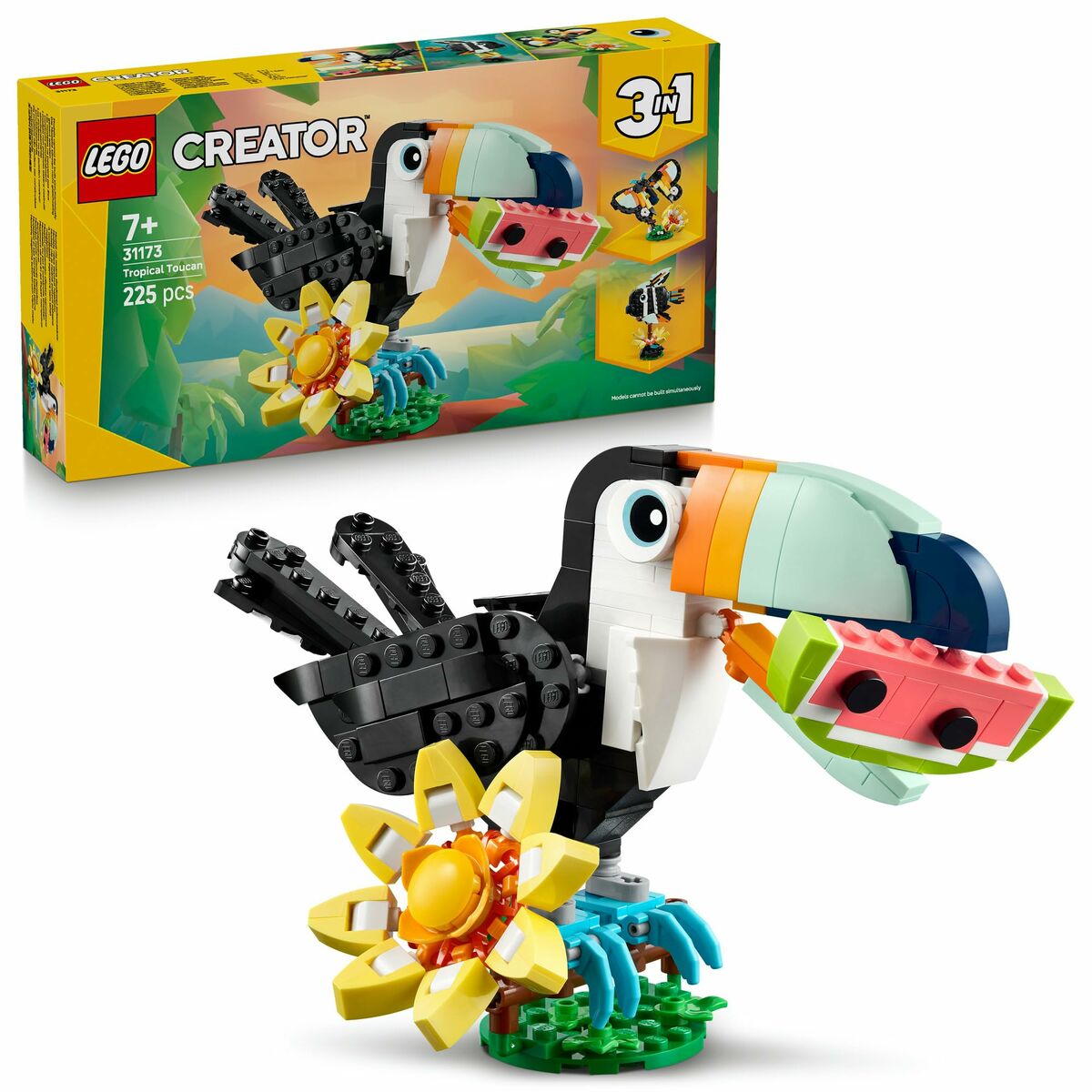 Construction set Lego 31173 Wild Animals : Tropical Toucan 225 Pieces-9