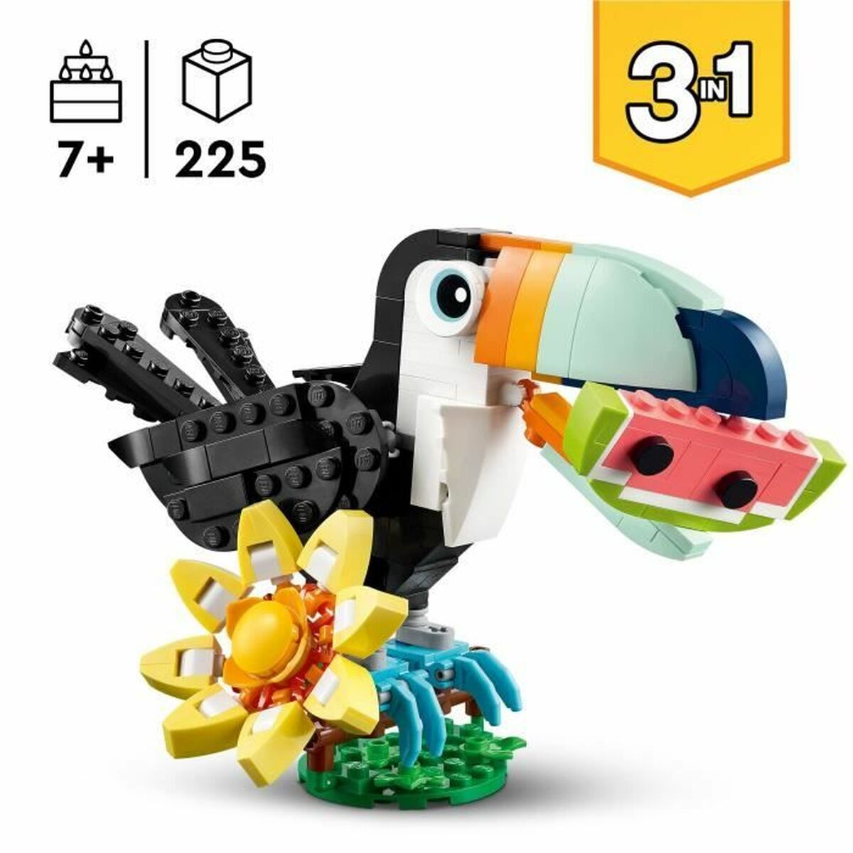 Construction set Lego 31173 Wild Animals : Tropical Toucan 225 Pieces-16