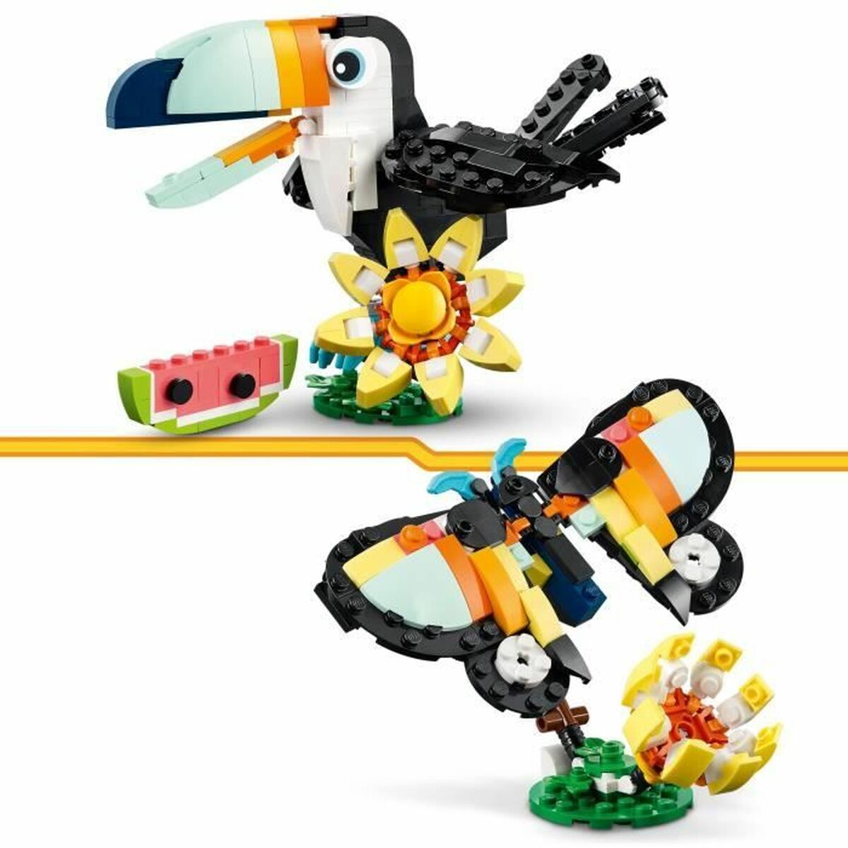 Construction set Lego 31173 Wild Animals : Tropical Toucan 225 Pieces-15