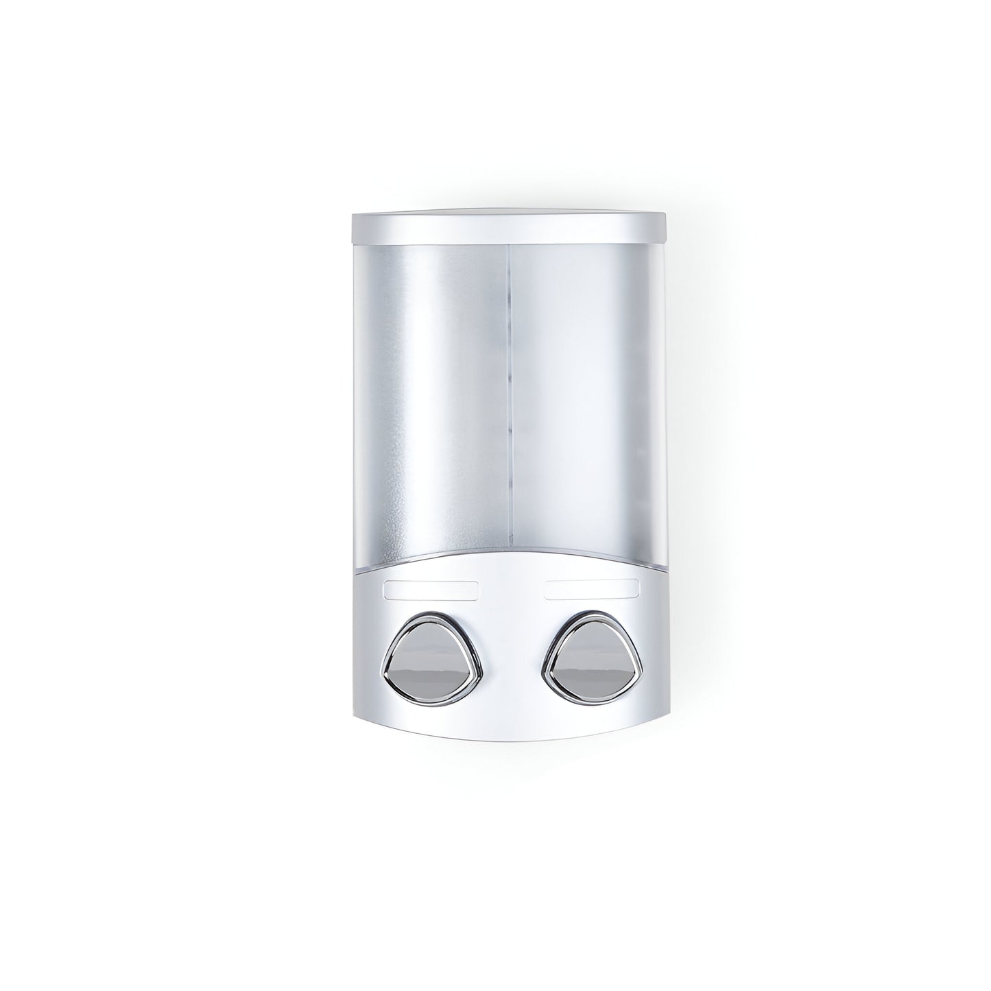 Gray Heavy Duty Plastic Two Chamber Wall Mount Soap Dispenser-1