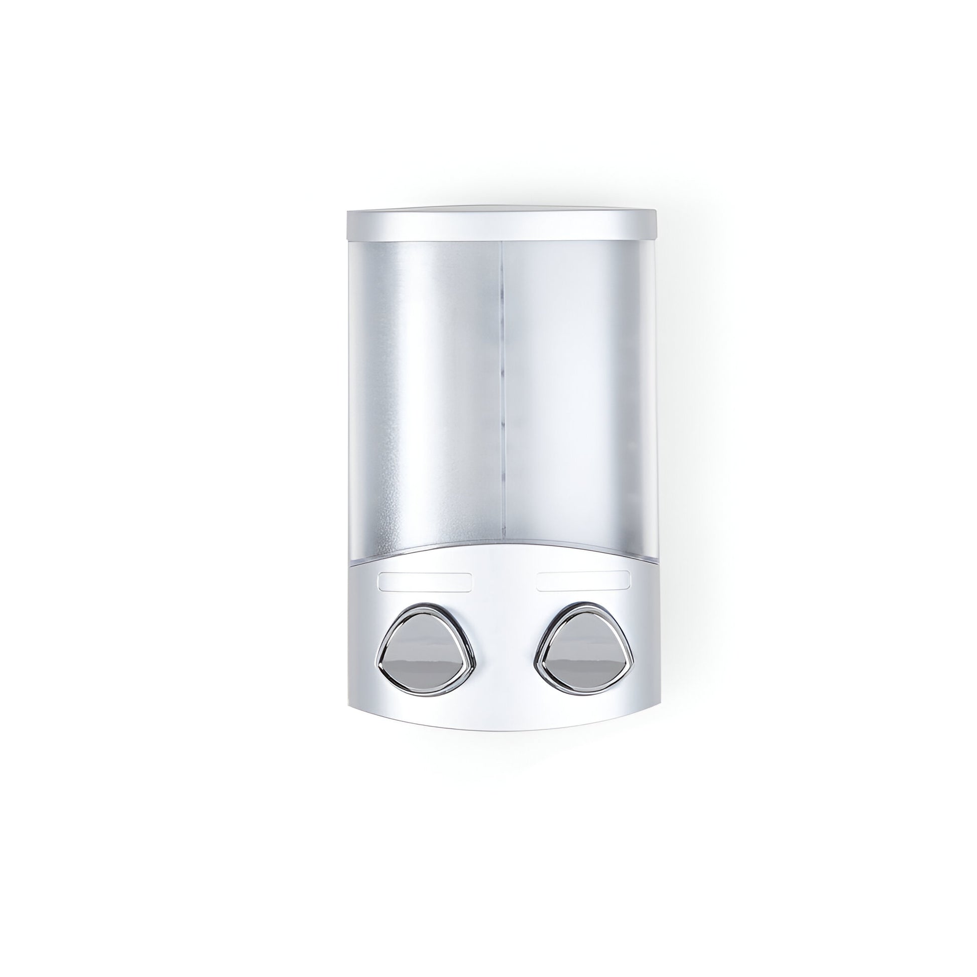 Gray Heavy Duty Plastic Two Chamber Wall Mount Soap Dispenser-1