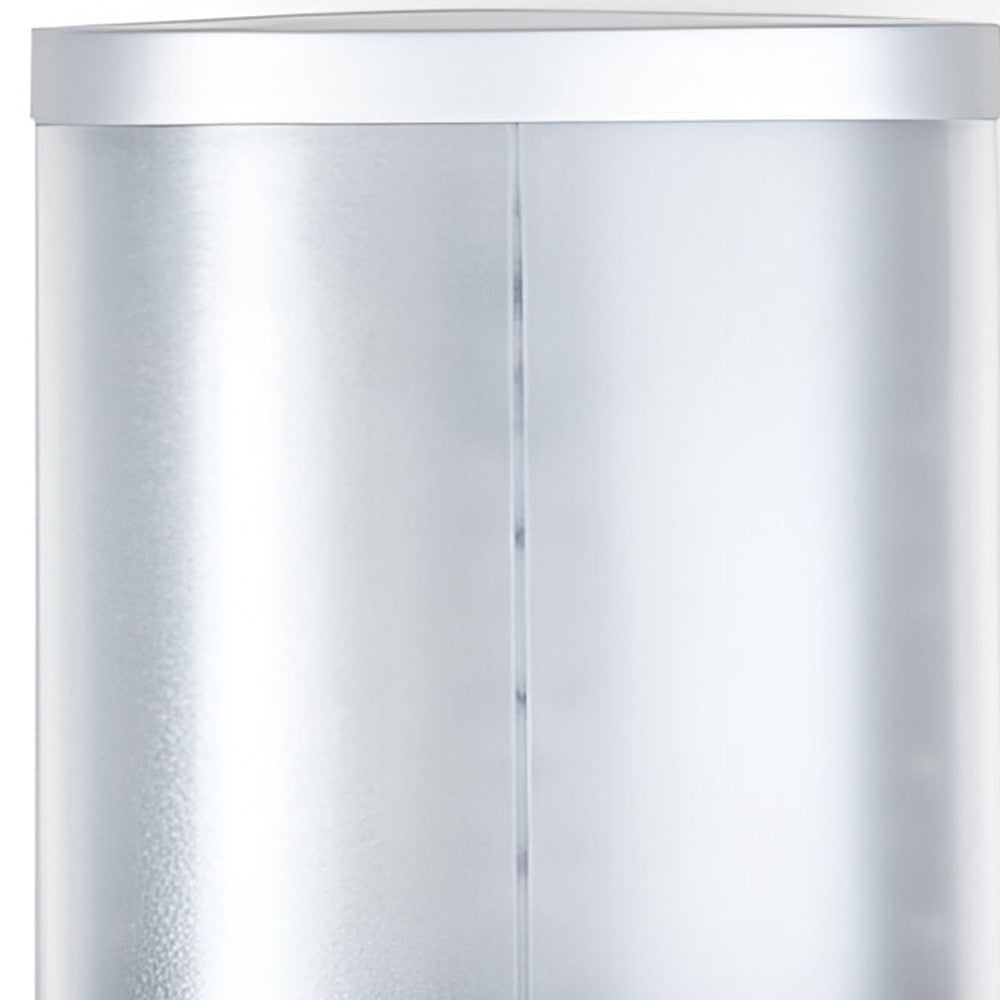 Gray Heavy Duty Plastic Two Chamber Wall Mount Soap Dispenser-3