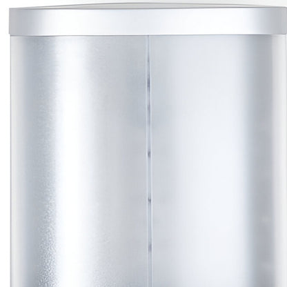 Gray Heavy Duty Plastic Two Chamber Wall Mount Soap Dispenser-3