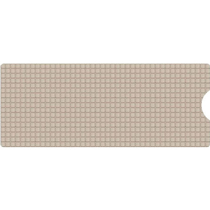 40" Beige Geometric Tiles Non Slip Bathtub Mat-1