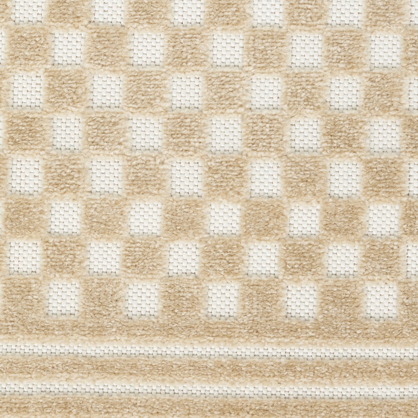 6' Tan Geometric Runner Rug-5