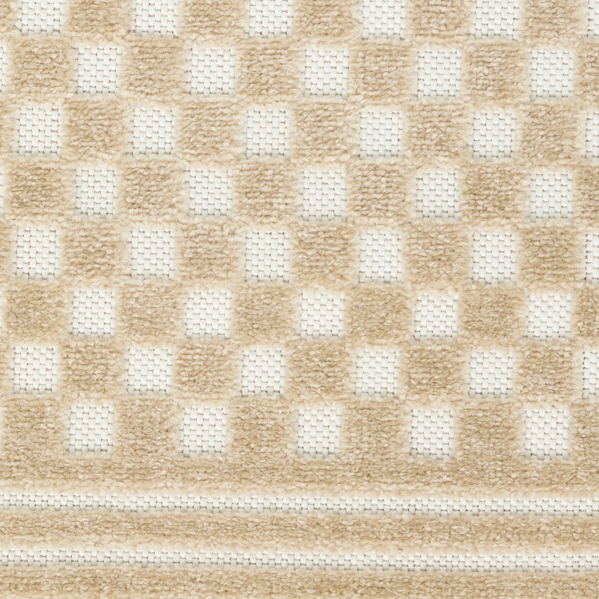 6' Tan Geometric Runner Rug-5