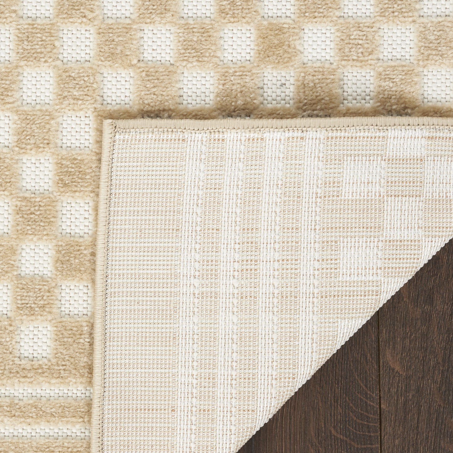 6' Tan Geometric Runner Rug-8