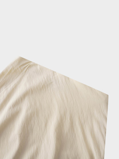 Crinkle Cotton Skirt 37"-Pale Yellow-2