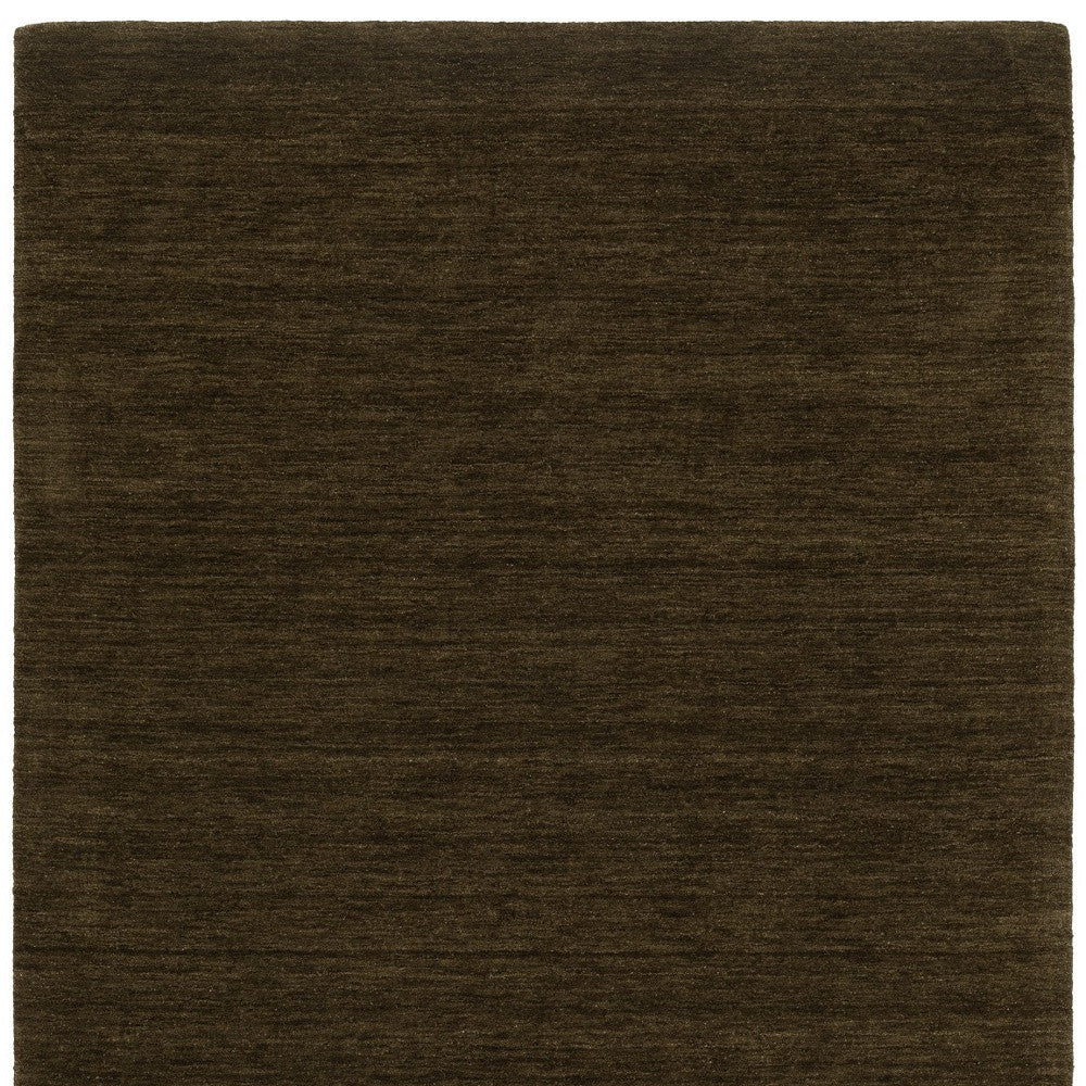 5' X 8' Brown Wool Hand Tufted Area Rug-4