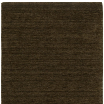 5' X 8' Brown Wool Hand Tufted Area Rug-4