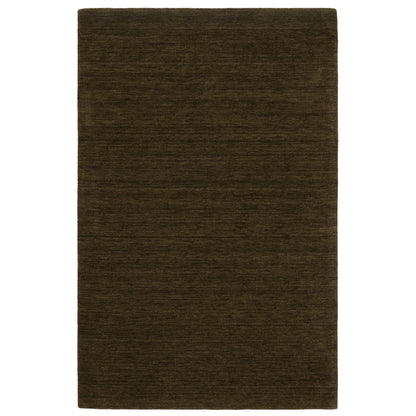 5' X 8' Brown Wool Hand Tufted Area Rug-1
