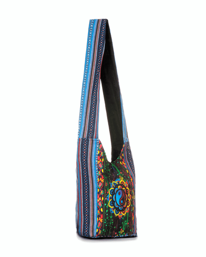 Kathmandu Collection Yin Yang Print Hobo Bag-1