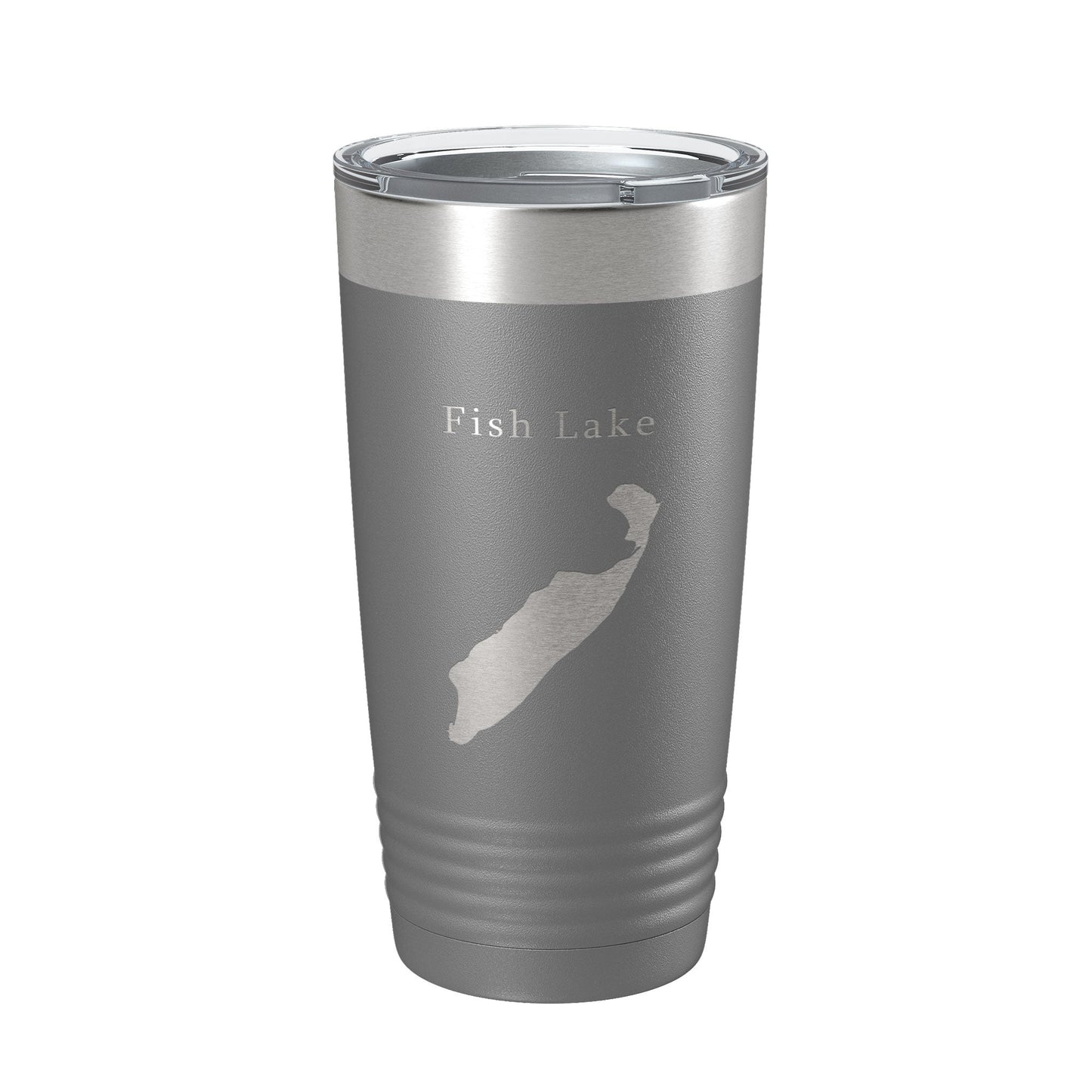 Fish Lake Map Tumbler Travel Mug Insulated Laser Engraved Coffee Cup Utah 20 oz-16