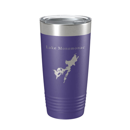 Lake Monomonac Map Tumbler Travel Mug Insulated Laser Engraved Coffee Cup Massachusetts New Hampshire 20 oz-15