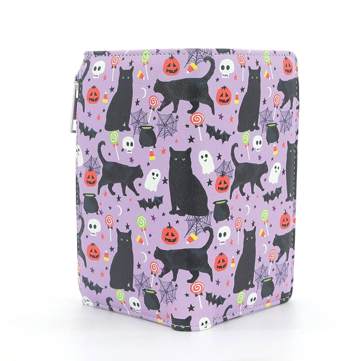 Halloween Black Cat Collage Wallet in Vinyl-1
