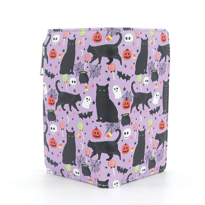 Halloween Black Cat Collage Wallet in Vinyl-1