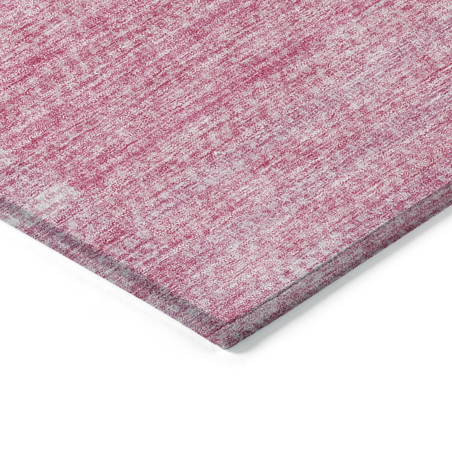 9' X 12' Pink And Blush Striped Washable Indoor Outdoor Area Rug-3