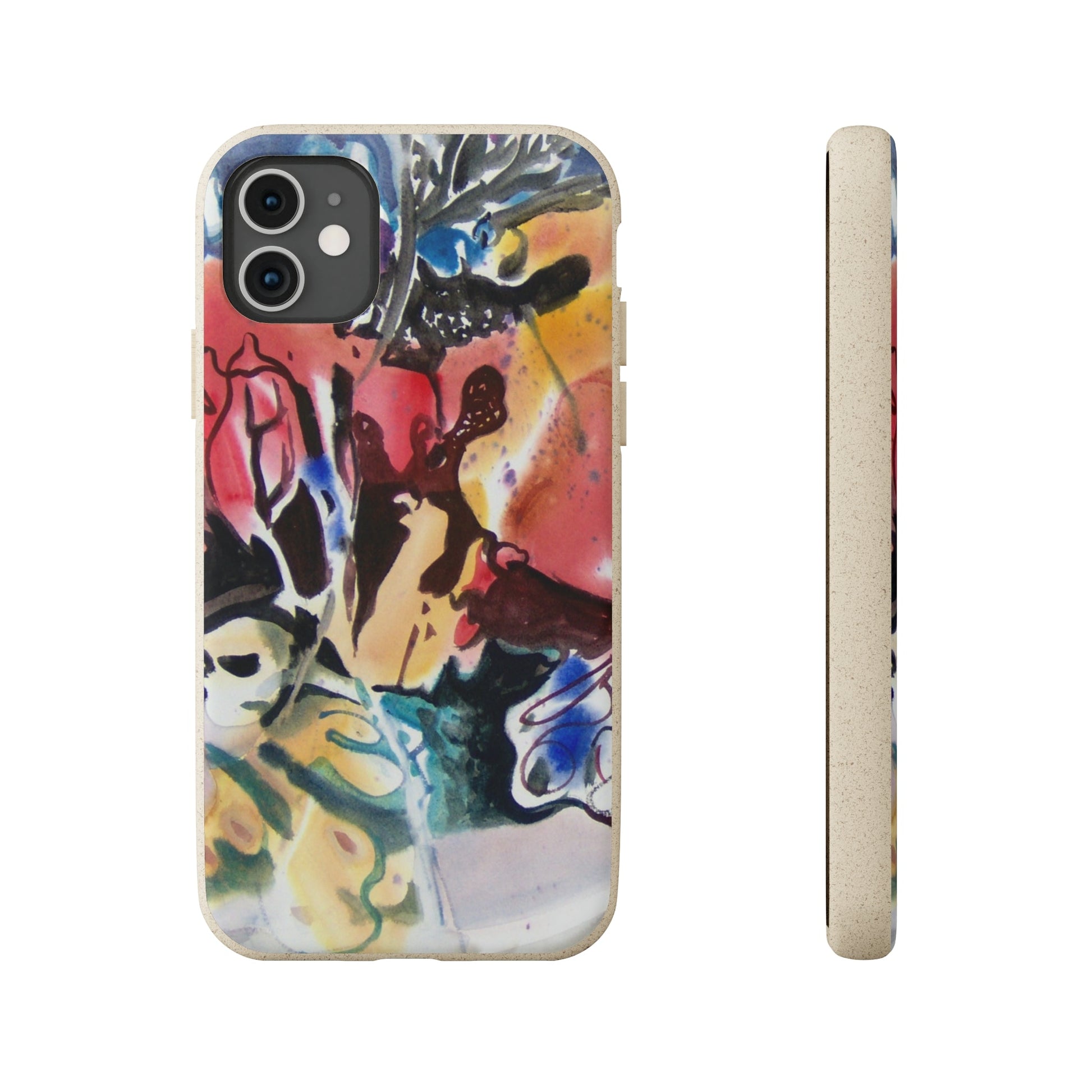 Biodegradable Phone Case with 'Floral Fantasy' Abstract Original Artwork by Barbara Cleary-21
